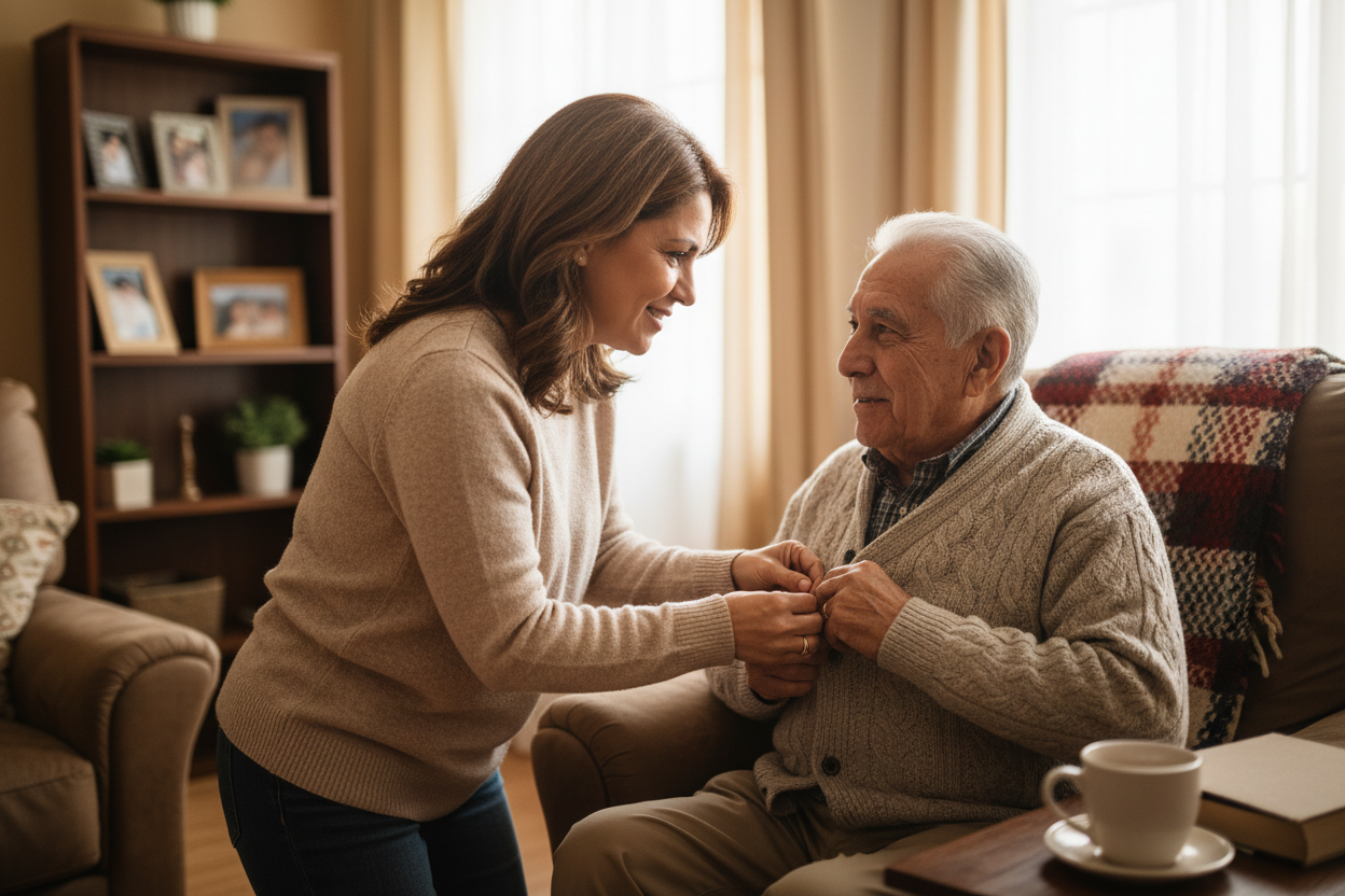 Hispanic family caregiver